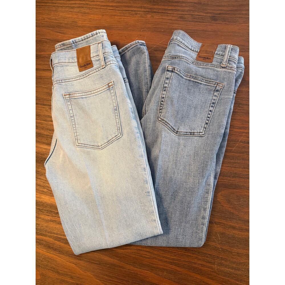 Goodfellow & Co Men’s Jeans Bundle Lot of 2 Blue Denim Light & Dark Wash Size 30
